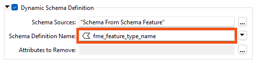 Setting Schema Defintion Name